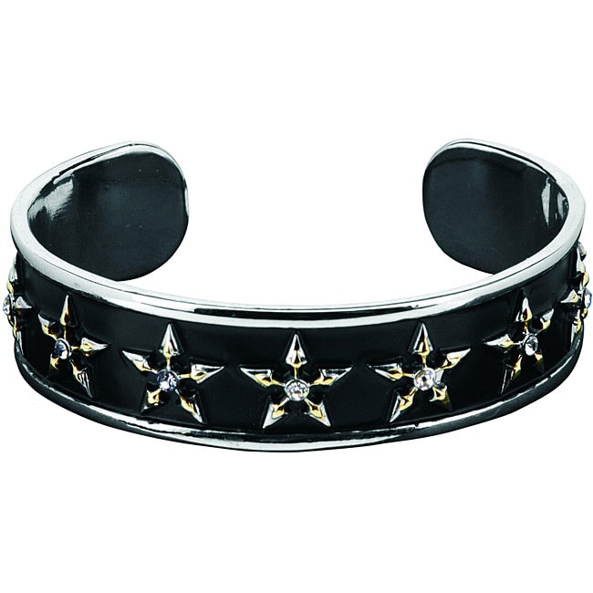 Shop Pewter Star Cuff Bracelet Free Shipping Today