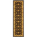 Safavieh Lyndhurst Traditional Oriental Black/ Ivory Runner (2'3 x 16')
