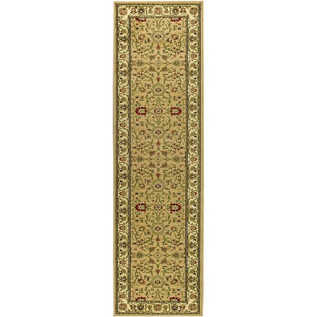 Lyndhurst Collection Majestic Beige/ Ivory Runner (23 X 12)