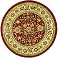 Safavieh Lyndhurst Traditional Oriental Red/ Ivory Rug - 5'3" x 5'3" round