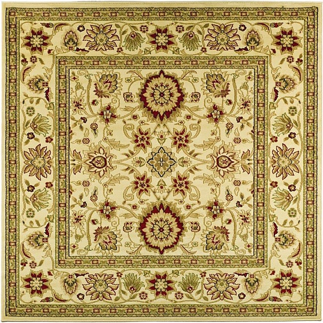 Lyndhurst Collection Majestic Ivory/ Ivory Rug (6 Square)