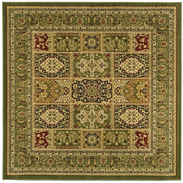 Safavieh Lyndhurst Traditional Oriental Green/ Multi Rug - 8' x 8' Square