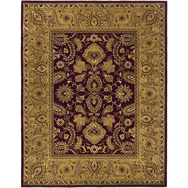 Safavieh Handmade Classic Regal Burgundy/ Gold Wool Rug - 9'6 x 13'6