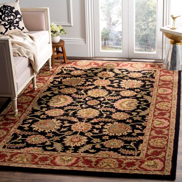 Safavieh Handmade Classic Heirloom Navy/ Red Wool Rug - 9'6" x 13'6"