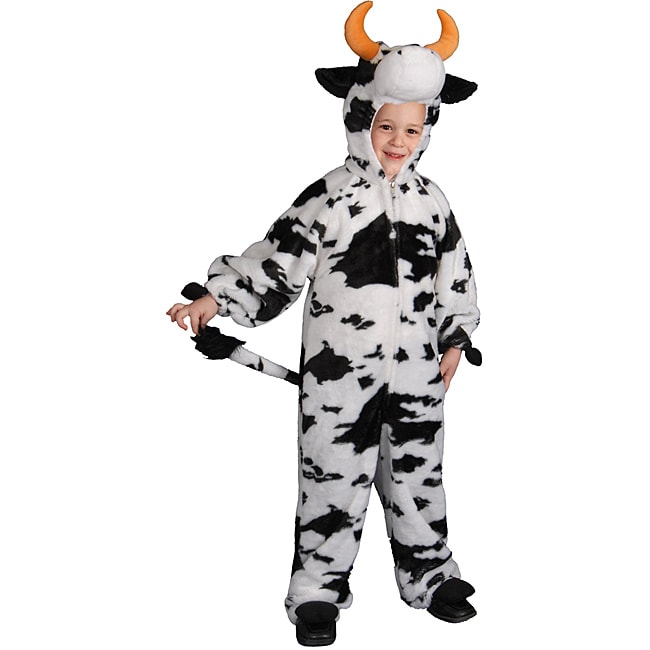 Boys Medium Plush Cow Costume