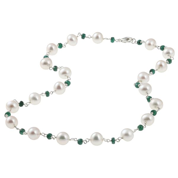 green pearl necklace