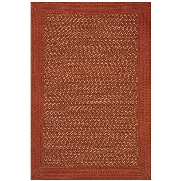 Donegal Indoor/ Outdoor Red/ Natural Braided Rug (2' x 5') Runner Rugs