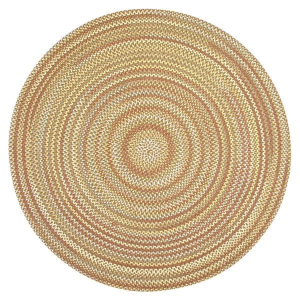 Beacon Hill Camel Indoor / Outdoor Braided Rug - 8' Round - Overstock ...