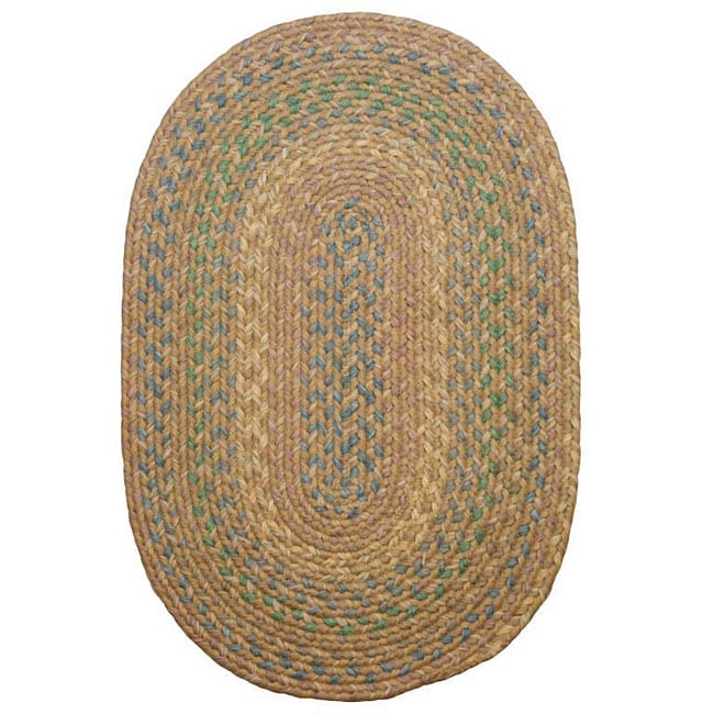 Smithfield Taupe Indoor/ Outdoor Braided Rug (5 X 8)