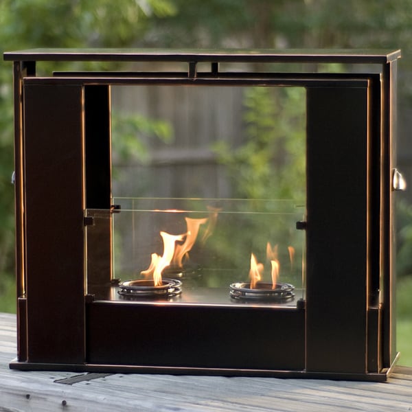 Wesley Indoor/ Outdoor Portable Fireplace - Overstock ...