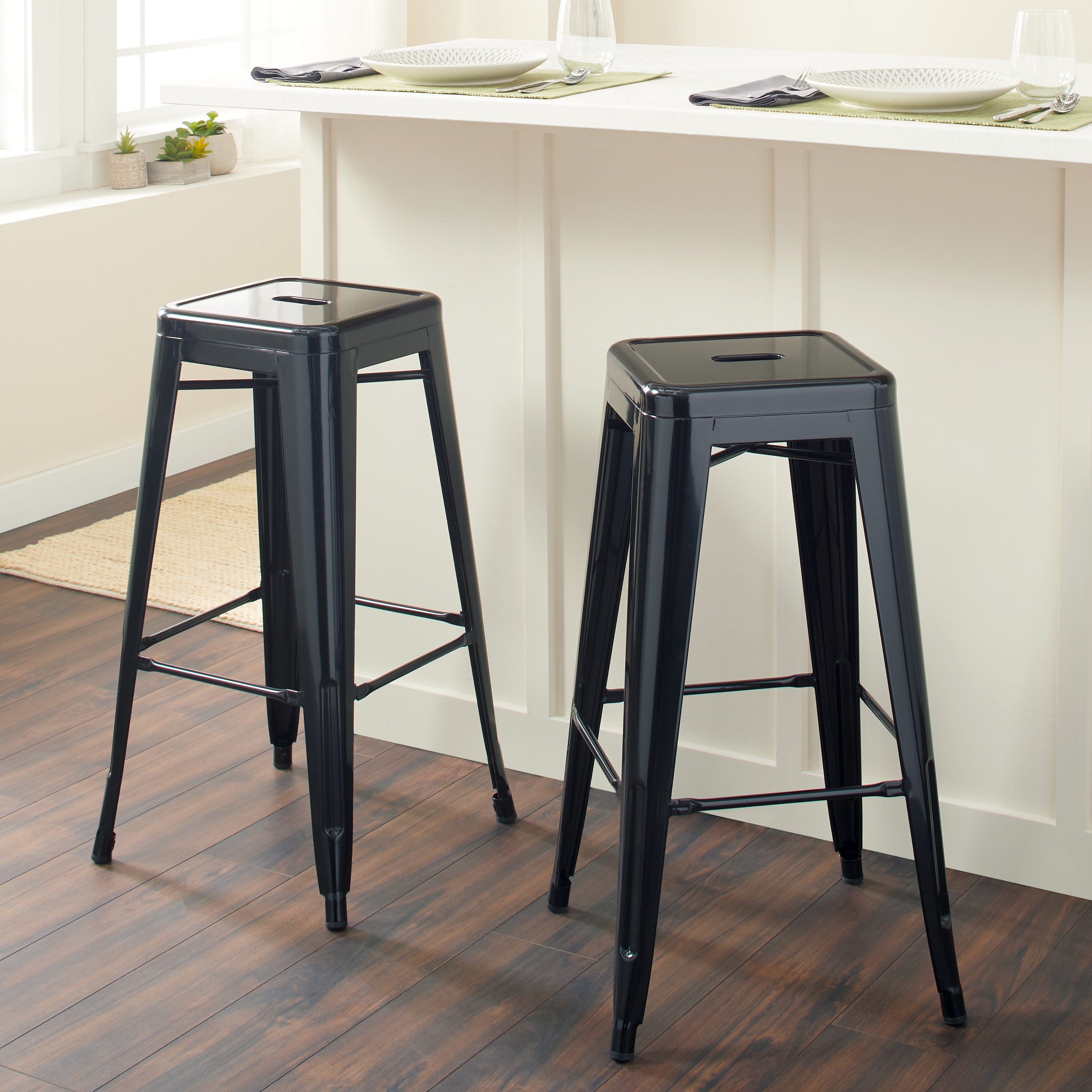 30 inch black metal bar stools set of 2 compare $ 125 99 today $ 99 99
