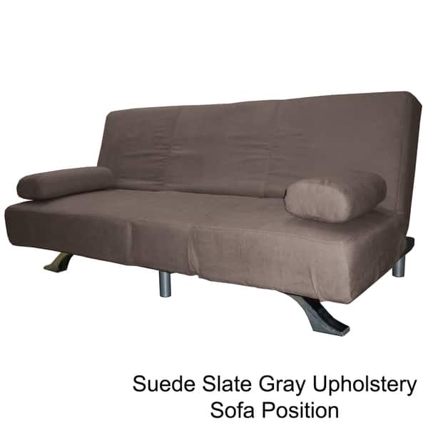 Phoenix Microfiber Suede Click Clack Futon Sofa Bed Click Clack Futon Sofa Bed