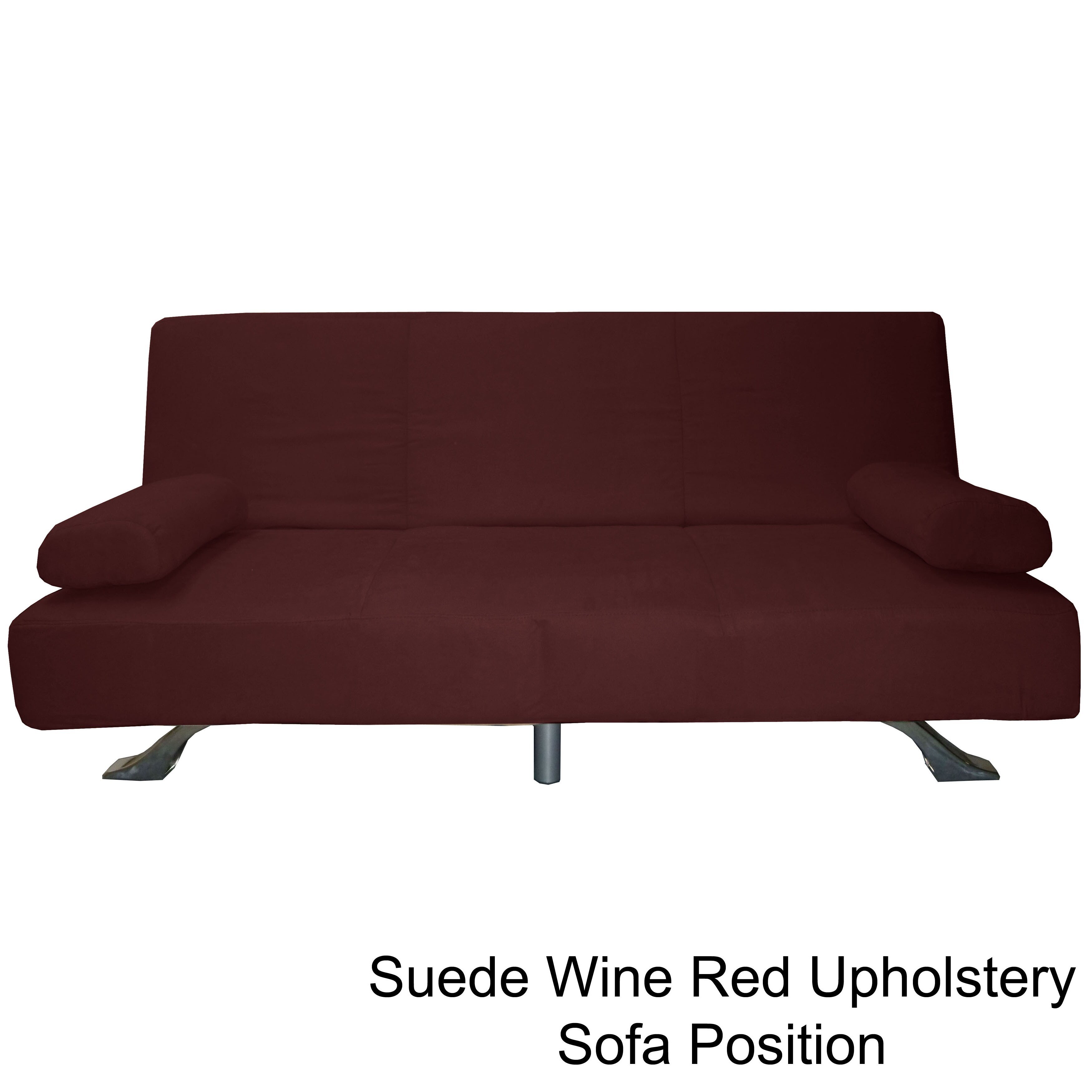 Shop Phoenix Microfiber Suede Click Clack Futon Sofa Bed Free