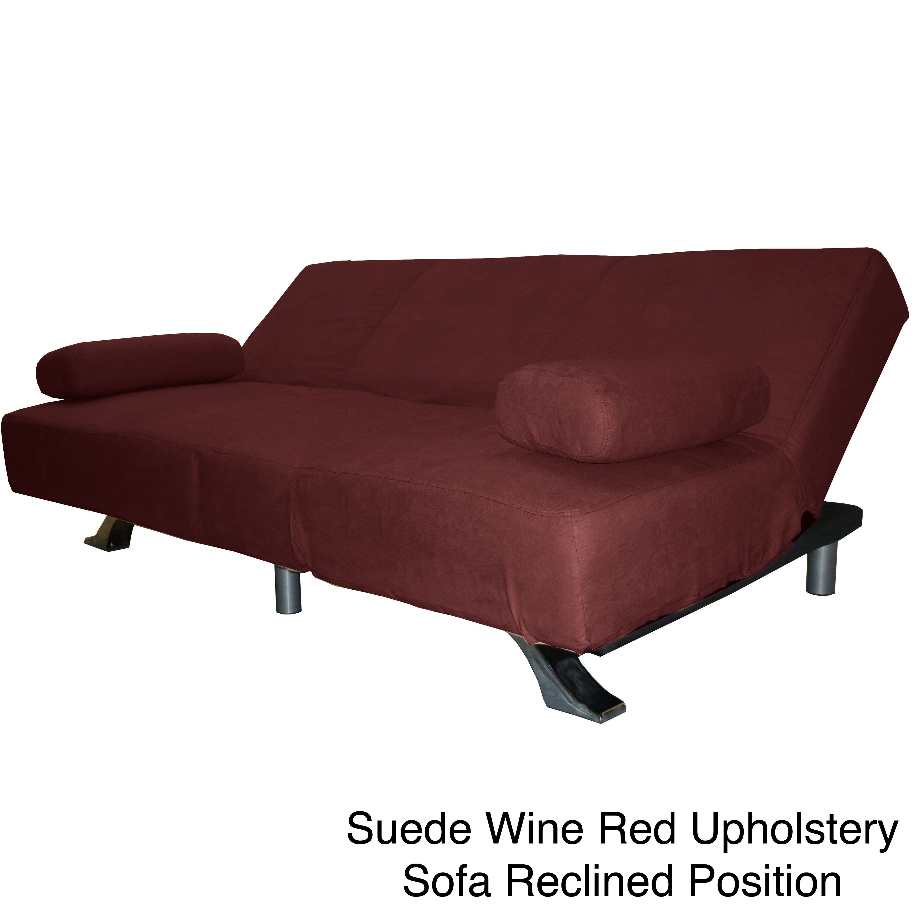 Shop Phoenix Microfiber Suede Click Clack Futon Sofa Bed Free