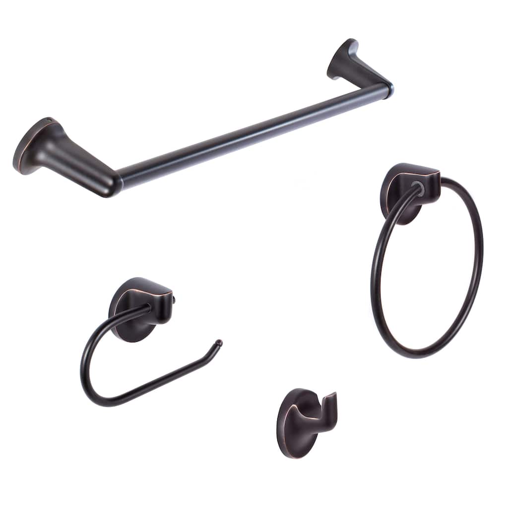 Sure-Loc Modern Vintage Bronze 4-piece Bathroom Accessory Set
