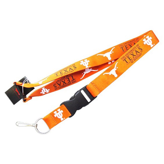 Texas Longhorns Clip Lanyard Keychain ID Holder