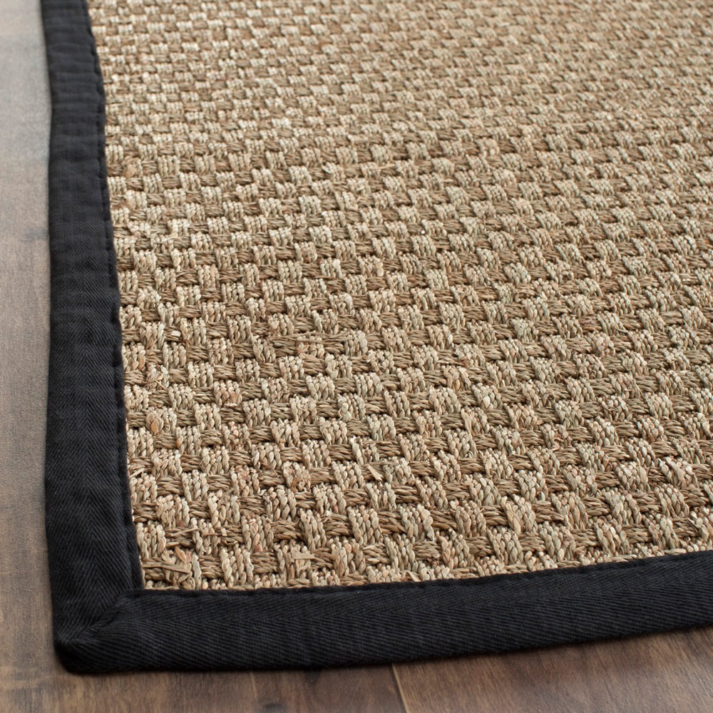 Handwoven Sisal Natural/black Seagrass Area Rug (3 X 5)