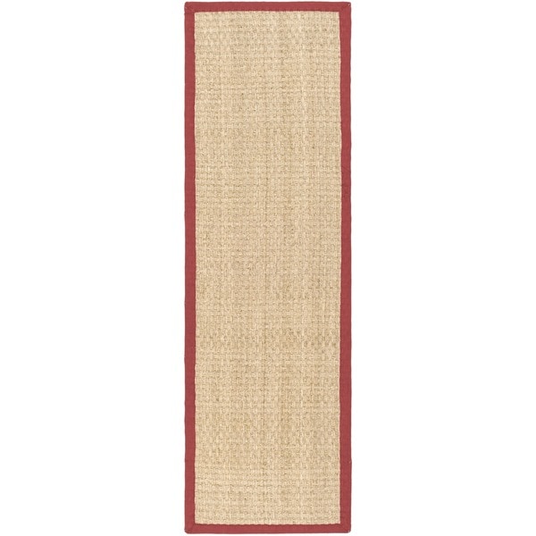 Safavieh Hand woven Sisal Natural/ Brown Seagrass Runner (26 x 12)