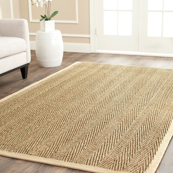 Safavieh Hand woven Sisal Natural/ Beige Seagrass Runner (26 x 12