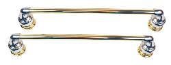 Moen Decorator Chrome With Polished Br 18 Inch Towel Bars Thumbnail Moen Decorator Chrome With Polished Br 18 Inch Towel Bars Set Of 2