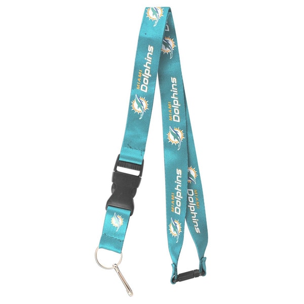 Miami Dolphins Clip Lanyard Keychain