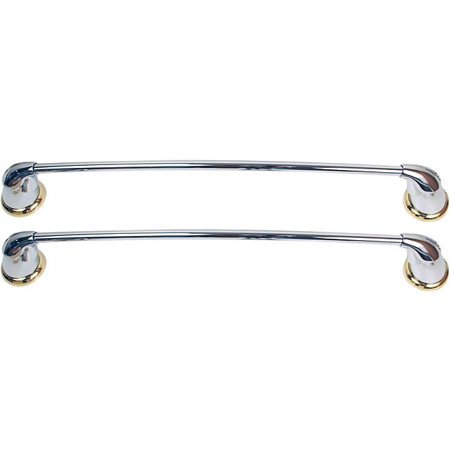 Moen Asceri Chrome/ Polished Brass Towel Bar Bundle Free Shipping