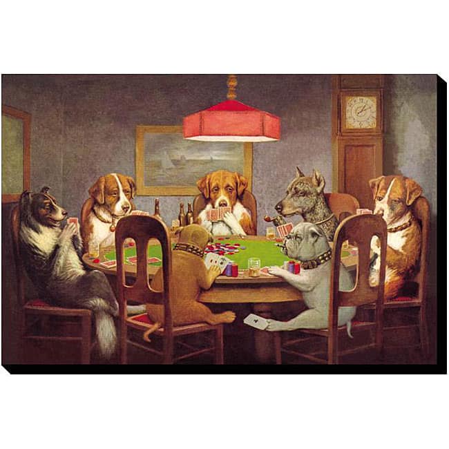 CM Coolidge 'Passing The Ace' Gallery-wrapped Canvas Art