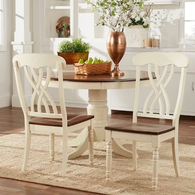 Mackenzie Country Style Two-tone Dining Chairs (Set of 2) by iNSPIRE Q Classic