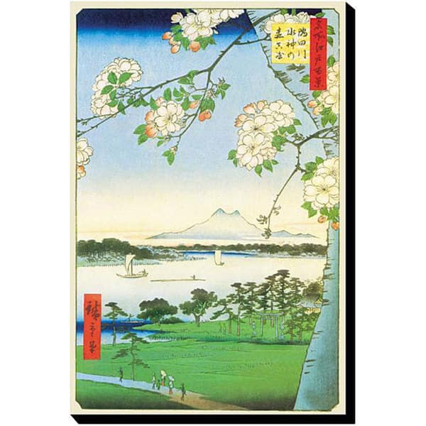 Utagawa Hiroshige 'Cherry Blossoms' Giclee Canvas Art Bed Bath