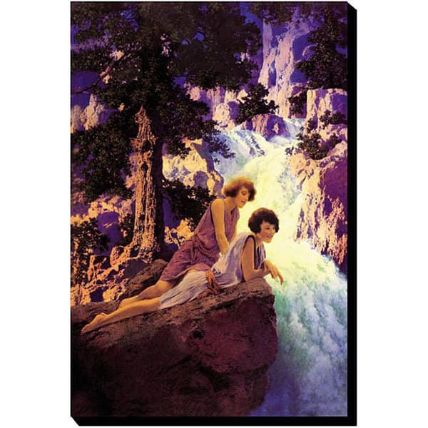 slide 1 of 1, Maxfield Parrish 'Waterfall' Canvas Art