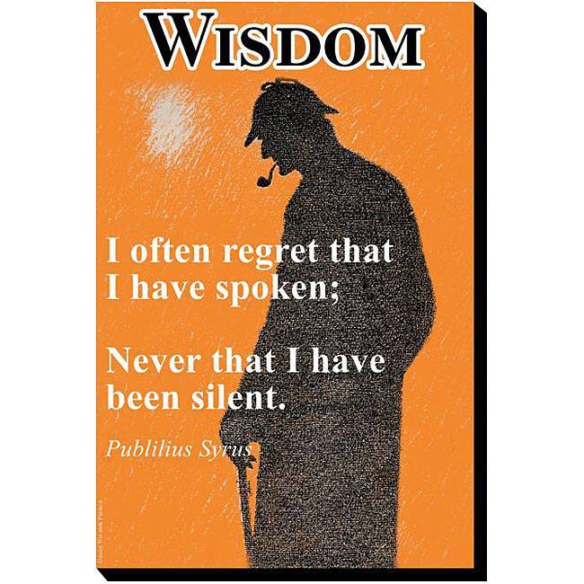 'Wisdom' Gallerywrapped Canvas Art Bed Bath & Beyond 4268855