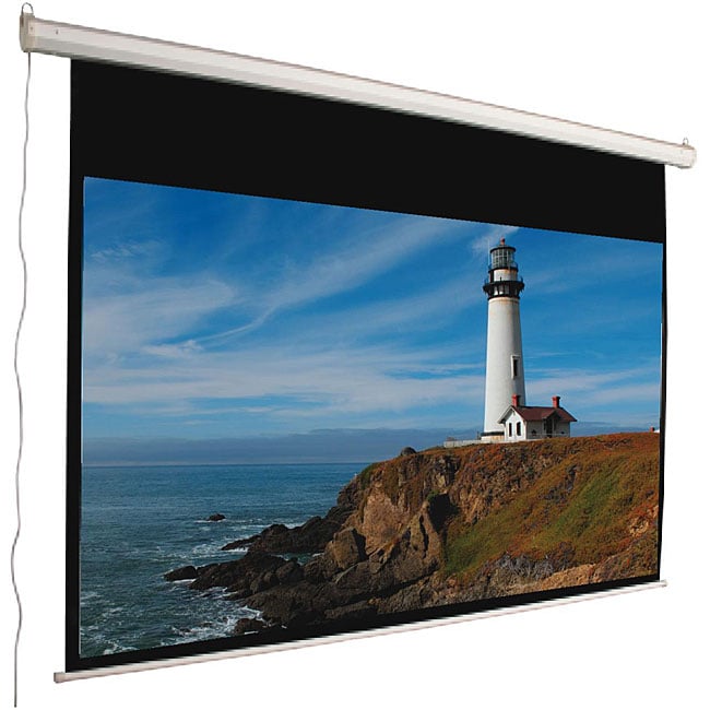 Mustang Electric 92 inch 169 Matte White Projector Screen   12253820