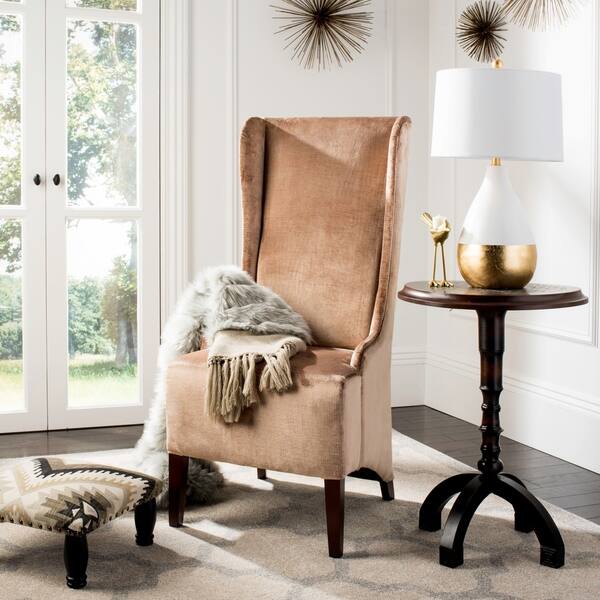 Shop Safavieh Dining Deco Bacall Velvet Dark Champagne Dining