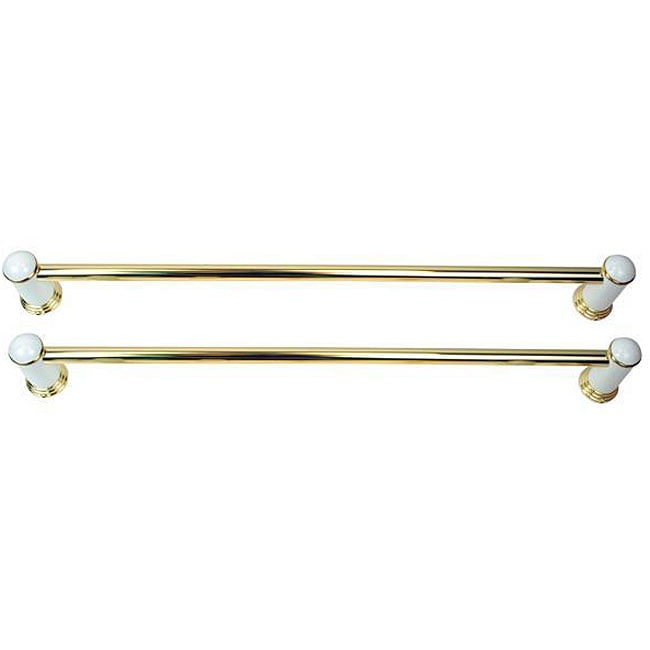 Moen 2 piece Milano White/ Brass Bath Accessory Kit