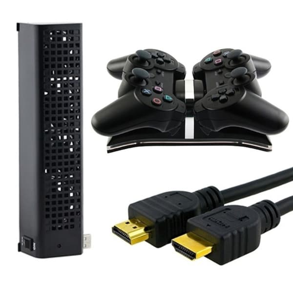 Insten Controller Charger/ HDMI Cable/ Cooler for SONY PS3