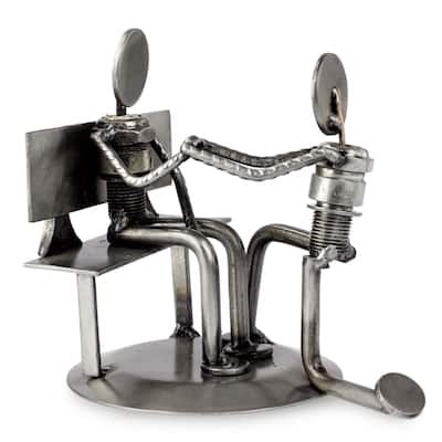 NOVICA Auto Parts 'Will You Marry Me?' Sculpture