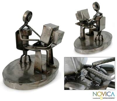 'Rustic Web Programmer' Auto Parts Sculpture (Mexico)