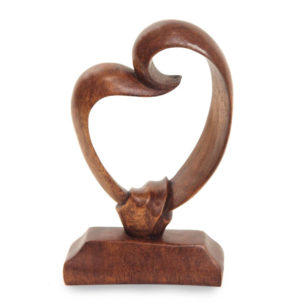 NOVICA Handmade Heart Bond Modern Art Work (Indonesia)