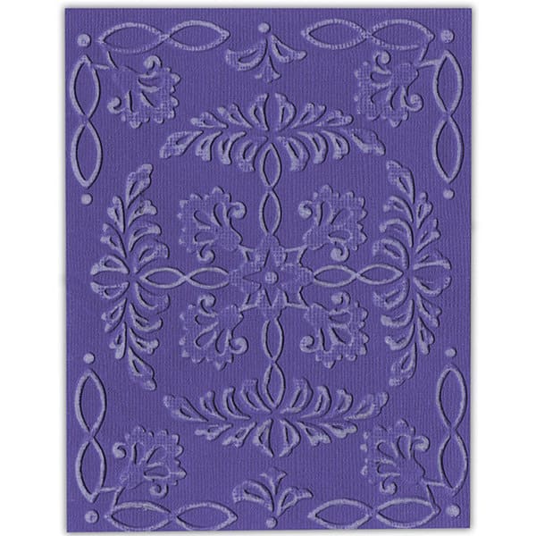 Sizzix Textured Impressions Embossing Folders 4, Ornate Flowers & Frame Set