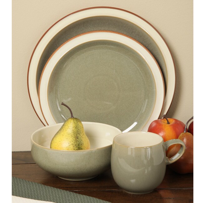 Denby Fire Sage 16-piece Dinnerware Starter Set - 12268656 - Overstock ...