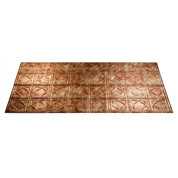 Shop Fasade Bermuda Bronze 2x4-foot Ceiling Panels (Set of ...