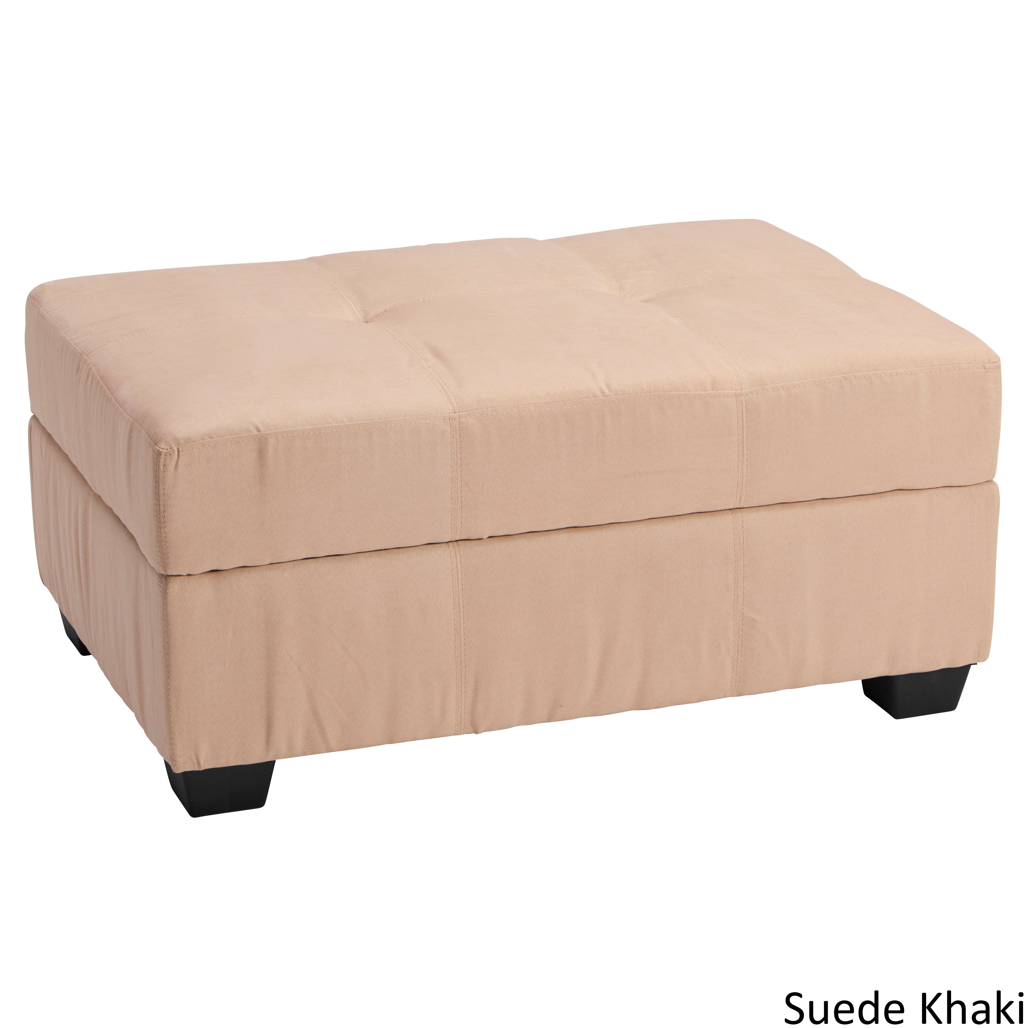 Vanderbilt Tufted Padded Hinged 36 X 24 Storage Ottoman Bench