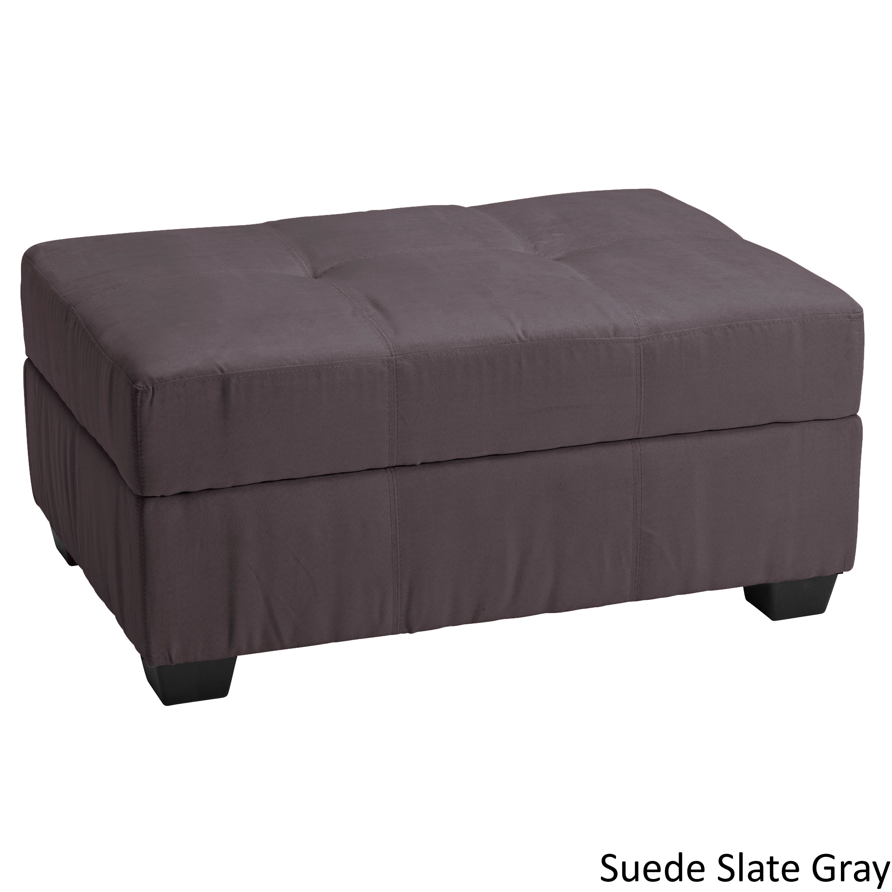 Vanderbilt Tufted Padded Hinged 36 X 24 Storage Ottoman Bench