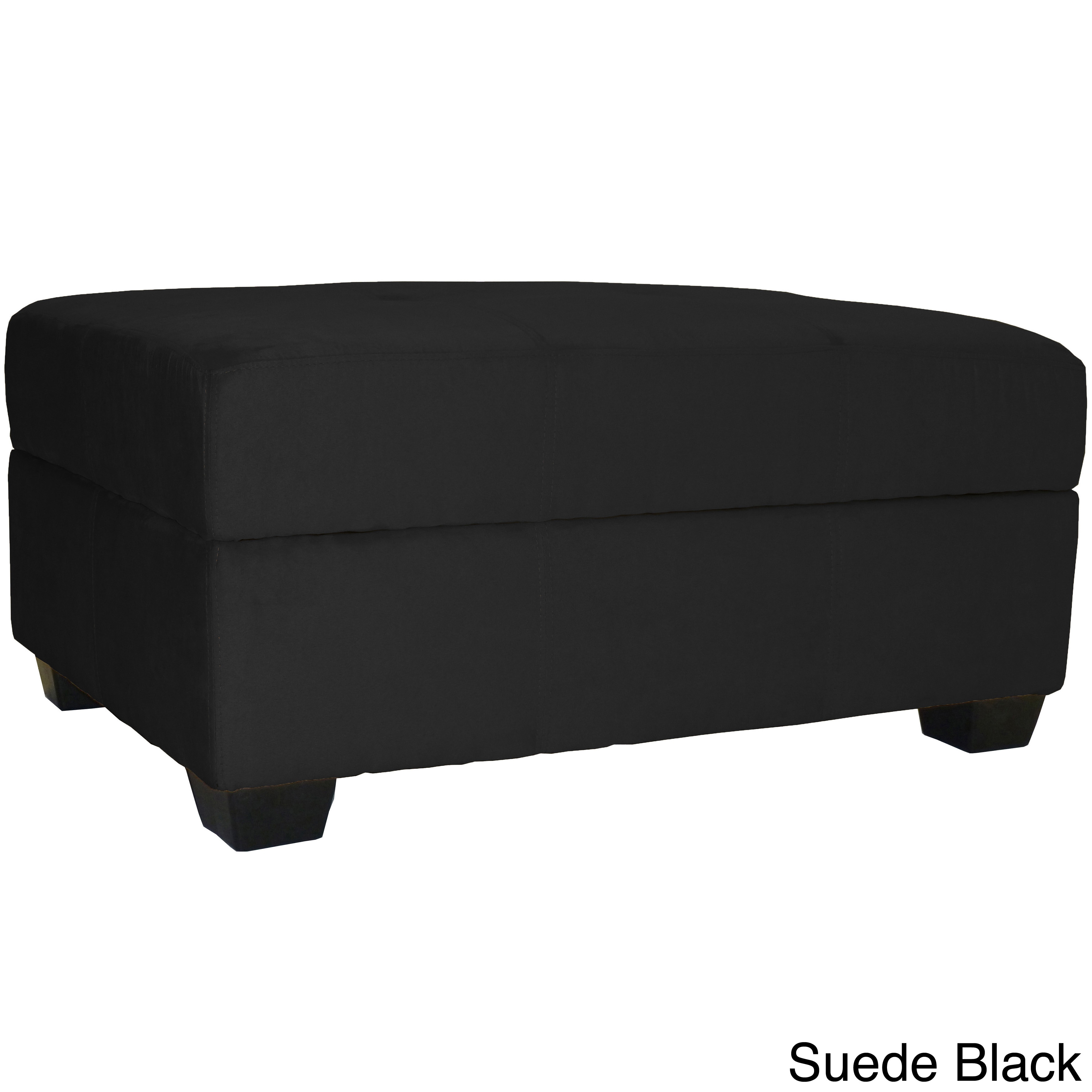 Vanderbilt Microfiber Suede Storage Ottoman