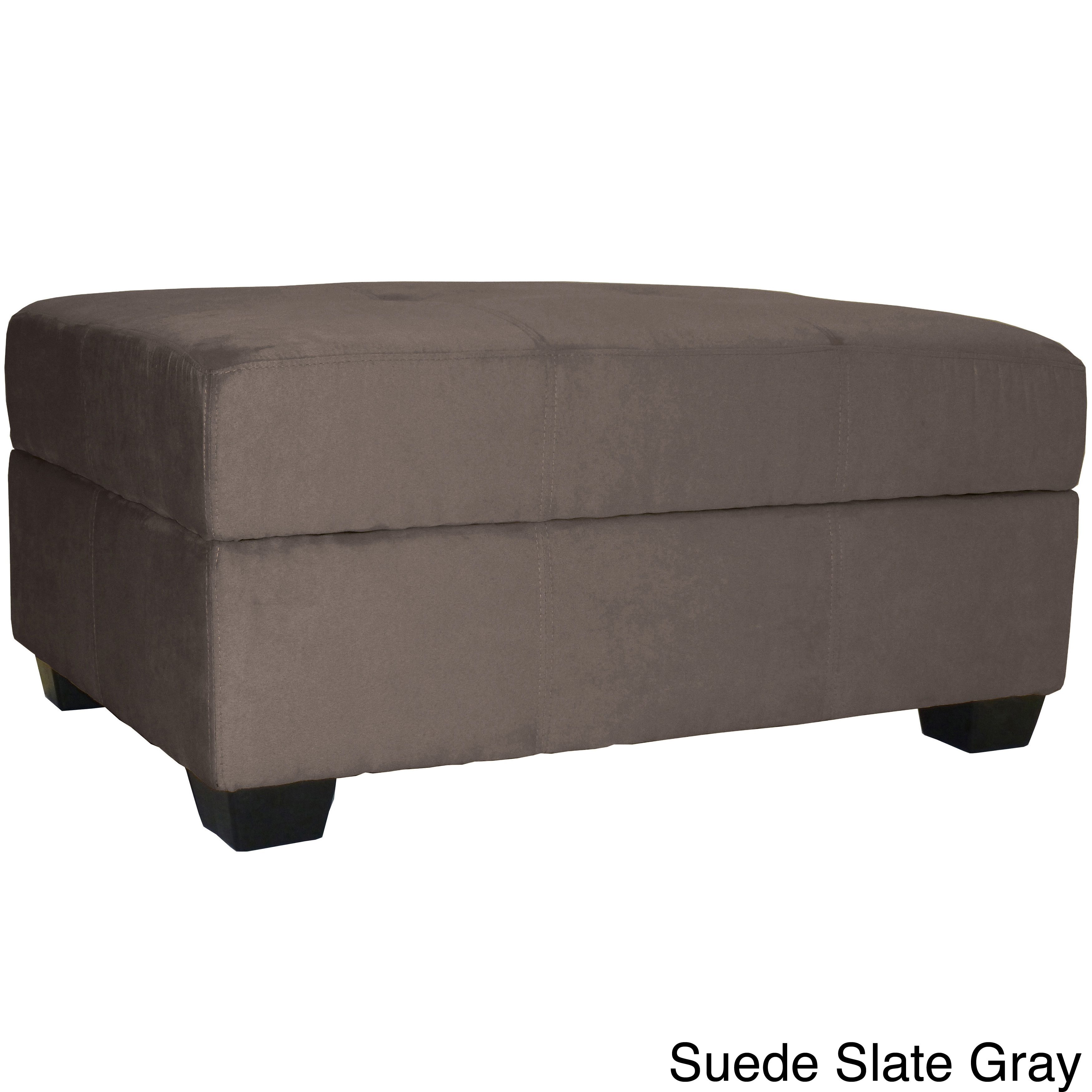 Vanderbilt Microfiber Suede Storage Ottoman