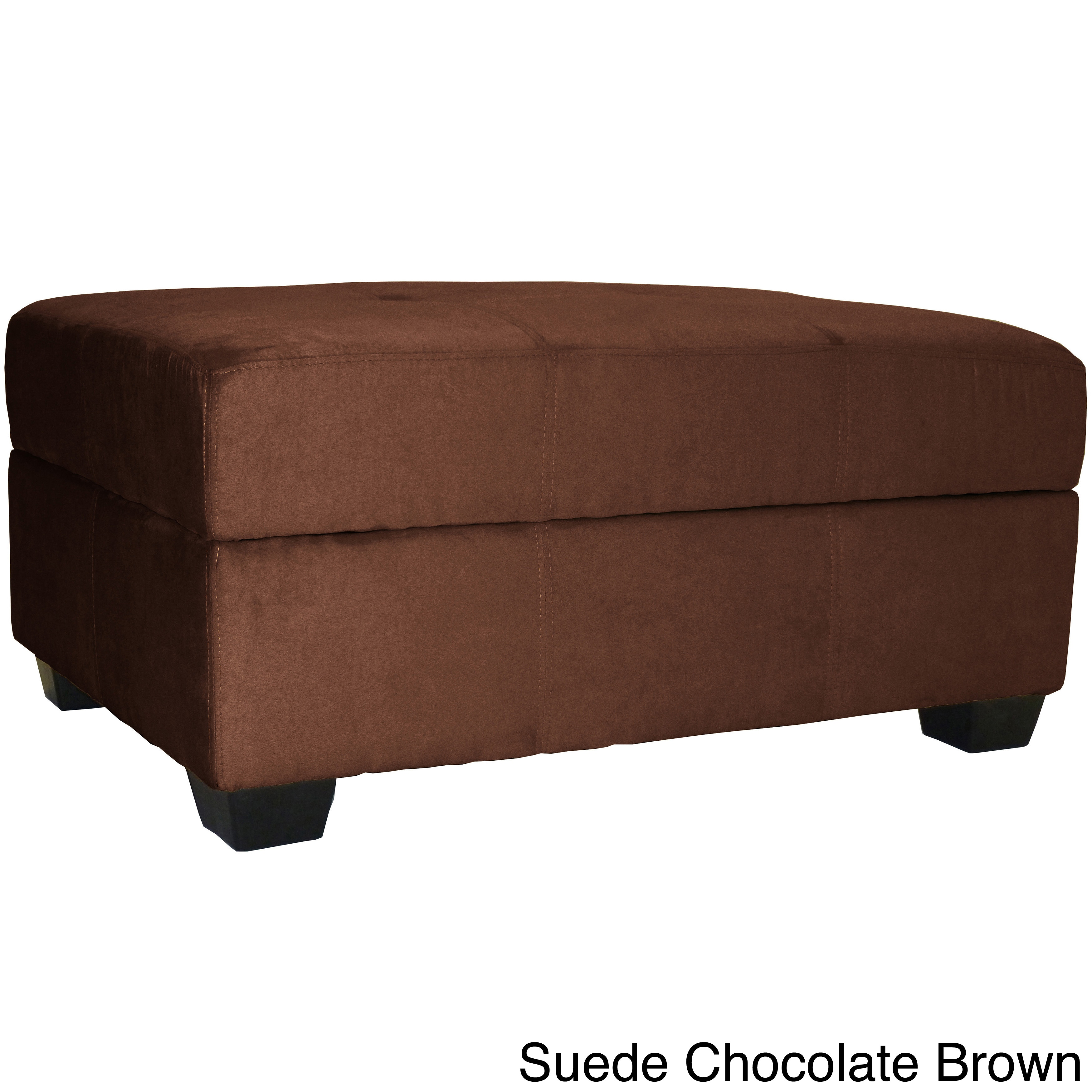 Vanderbilt Microfiber Suede Storage Ottoman