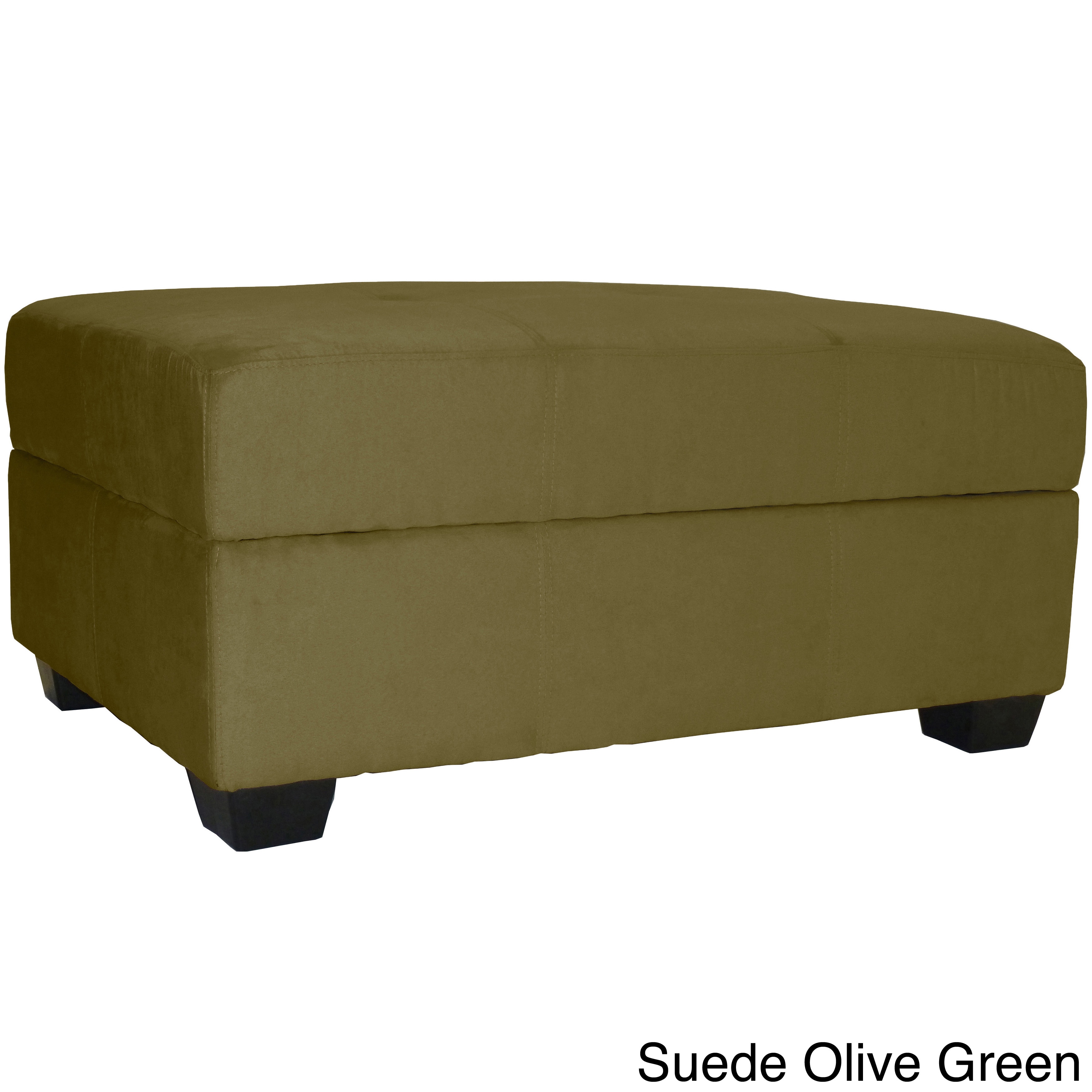 Vanderbilt Microfiber Suede Storage Ottoman