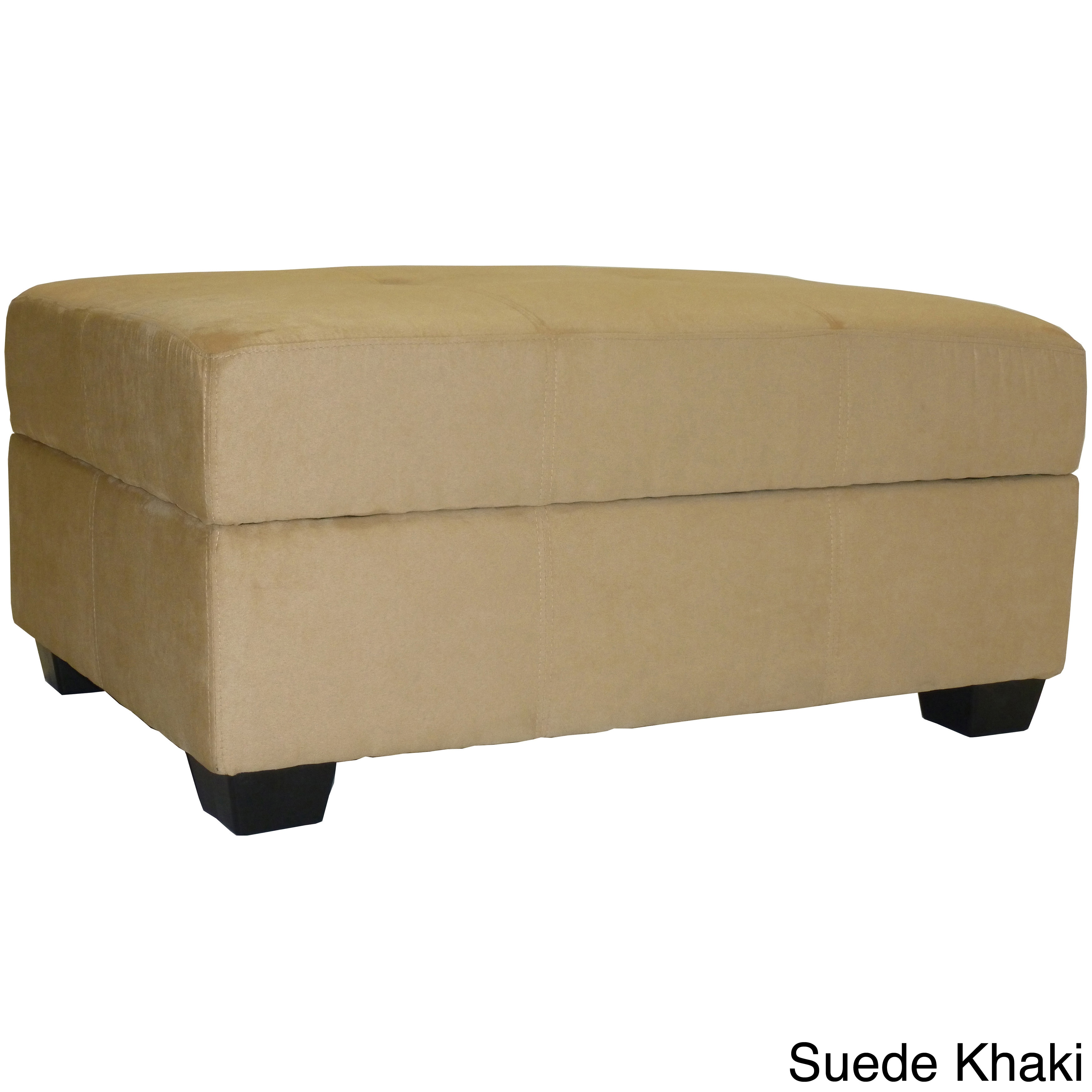 Vanderbilt Microfiber Suede Storage Ottoman