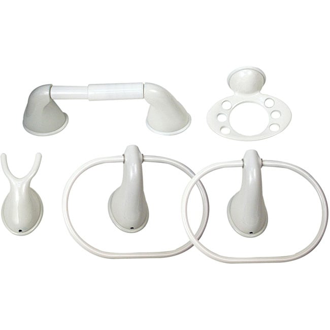 Moen Villetta White 5 piece Bath Accessory Kit