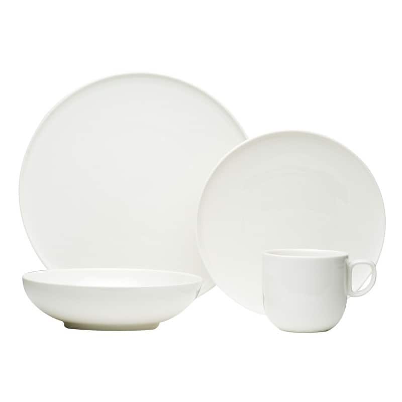 Red Vanilla Everytime White 24-piece Dinnerware Set
